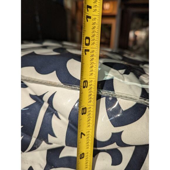 Charter Club Damask Designs Cotton Navy 2-Piece COMFORTER Set Navy Twin NEW - Picture 2 of 13